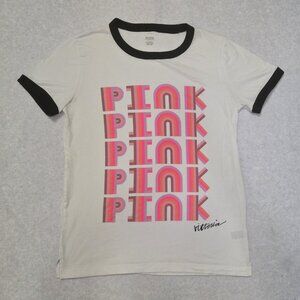 Victoria's Secret Pink Crew Neck T-Shirt Womens M Short Sleeve